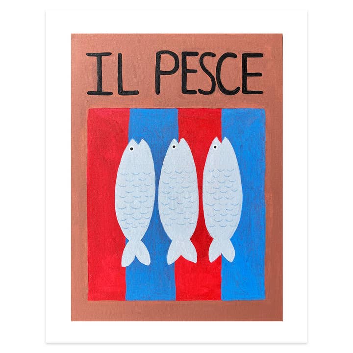 Impressão de Arte Il Pesce por atacado de Allison Poplett