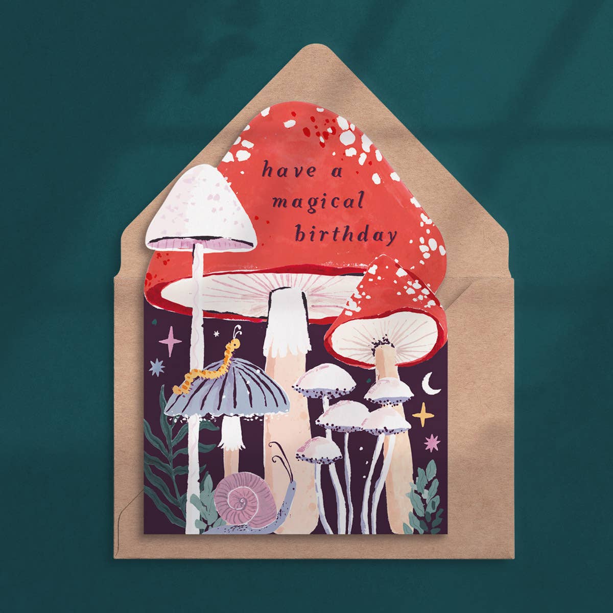 Sister Paper Co. - Wholesale Birthday card - Mushroom Birthday Card | Magic Mushrooms Card1