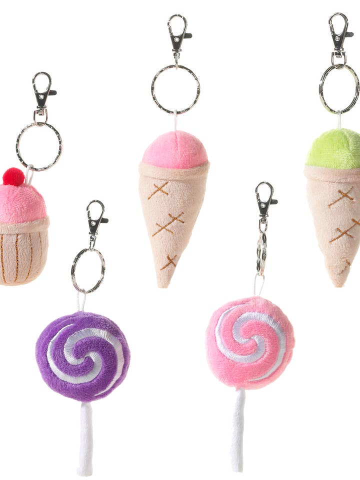 Surtido de llavero de piruleta/helado/cupcake para venta al por mayor de Heunec