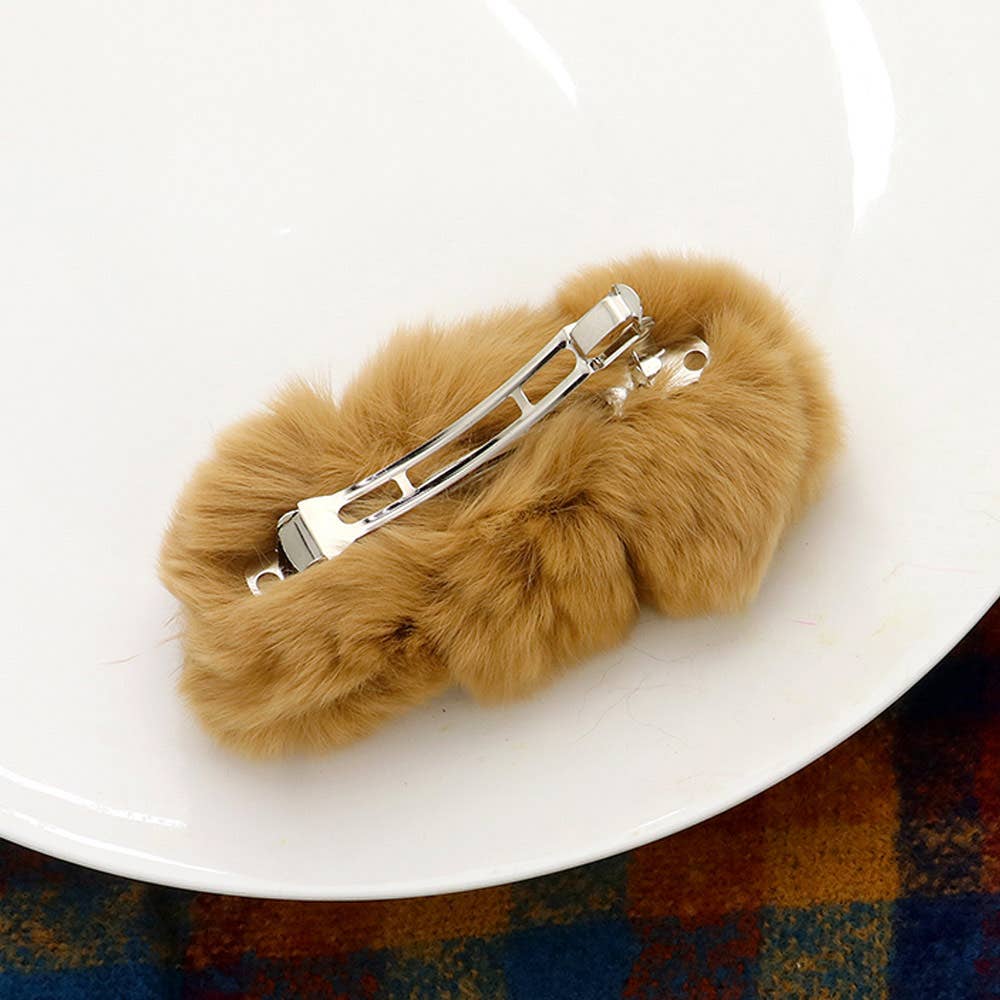 Sensibling Corp. - Vente Barrette – femme - Barrette à trois pompons en fausse fourrure9