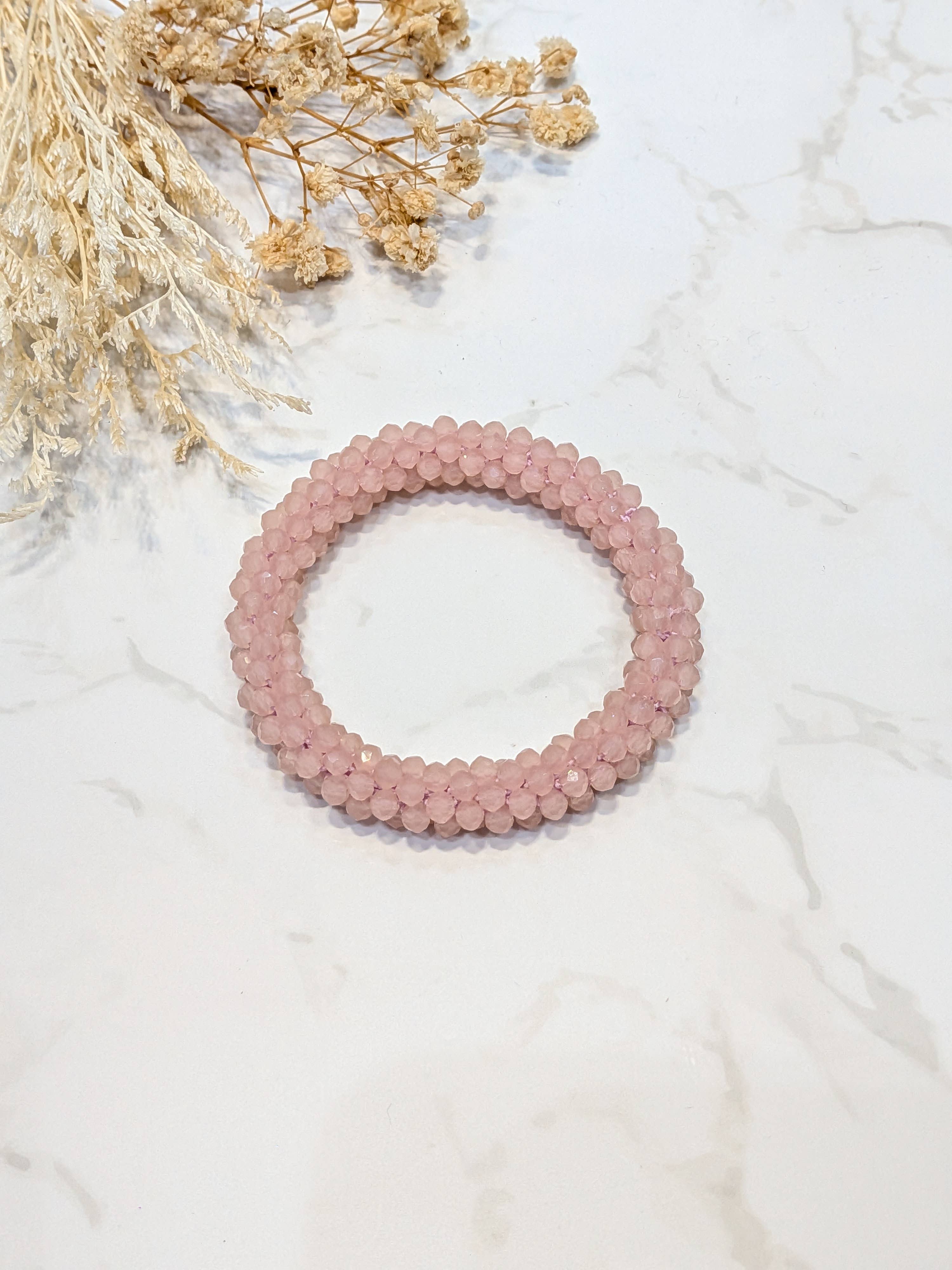 LOLO & YAYA - Wholesale Link & Chain Bracelet - Red-tone crystal effect bracelet7