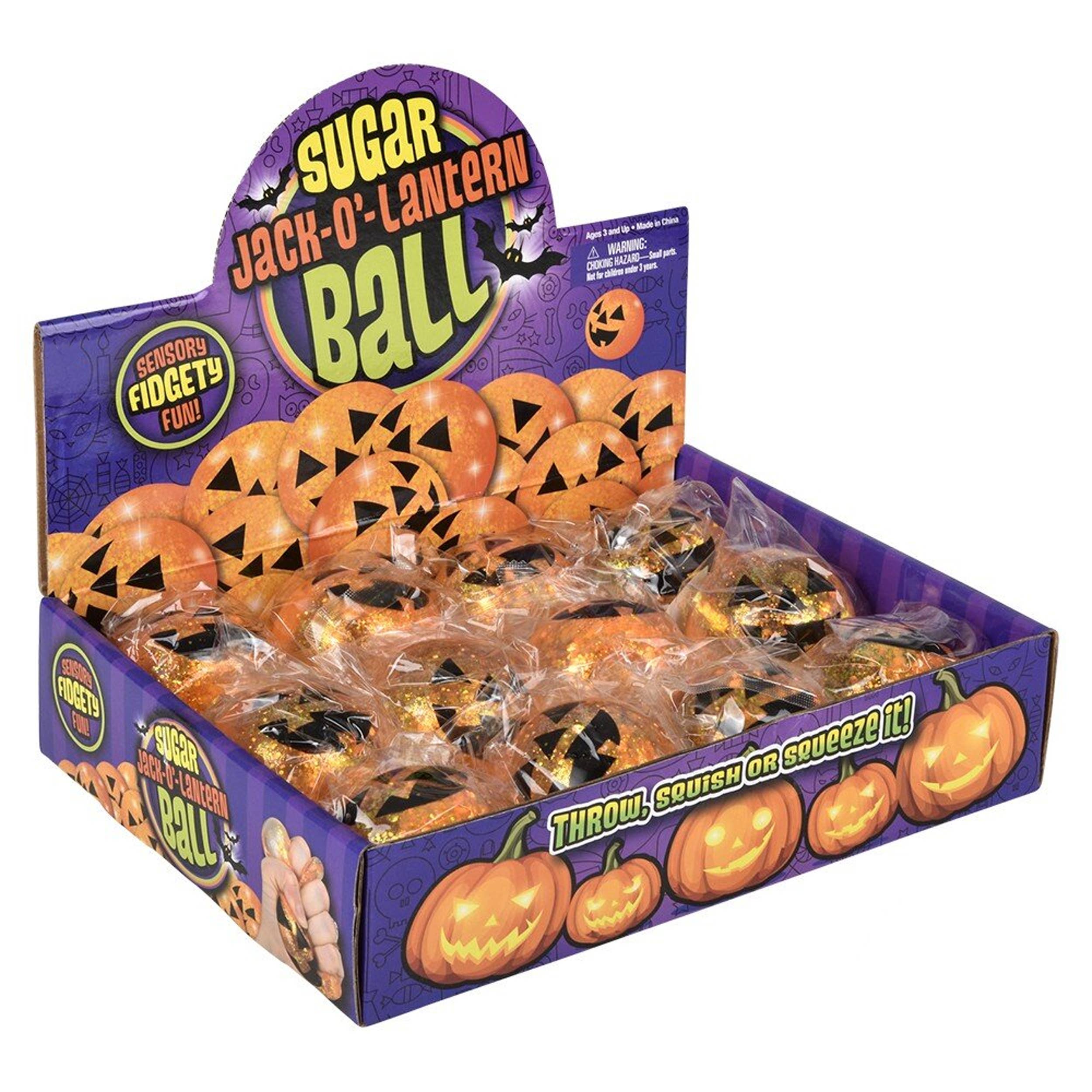 JSBlueRidge Toys - Venta al por mayor Bola antiestrés - Pelota antiestrés Jack O Lantern Squeezy Juguetes para niños4