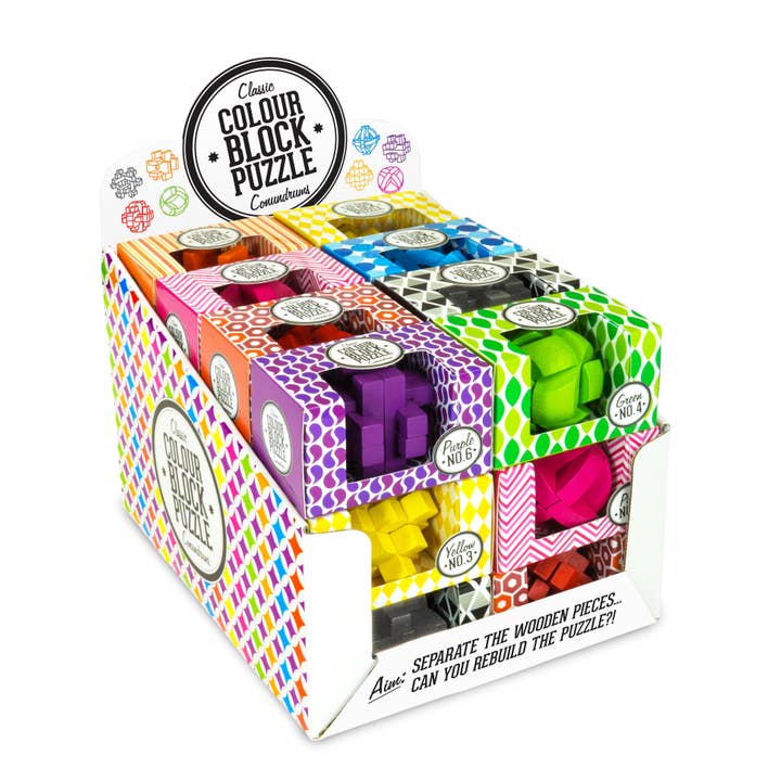 Professor Puzzle USA, Inc. - Wholesale Puzzle - Kids - Colour Block Puzzles in Mixed CDU (D.24)