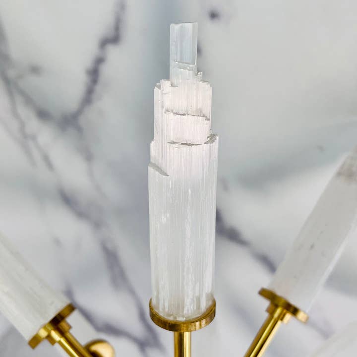 Rock Paradise - Wholesale Spiritual Stone/Crystal - Crystal Selenite and Pyrite Spike Globe5