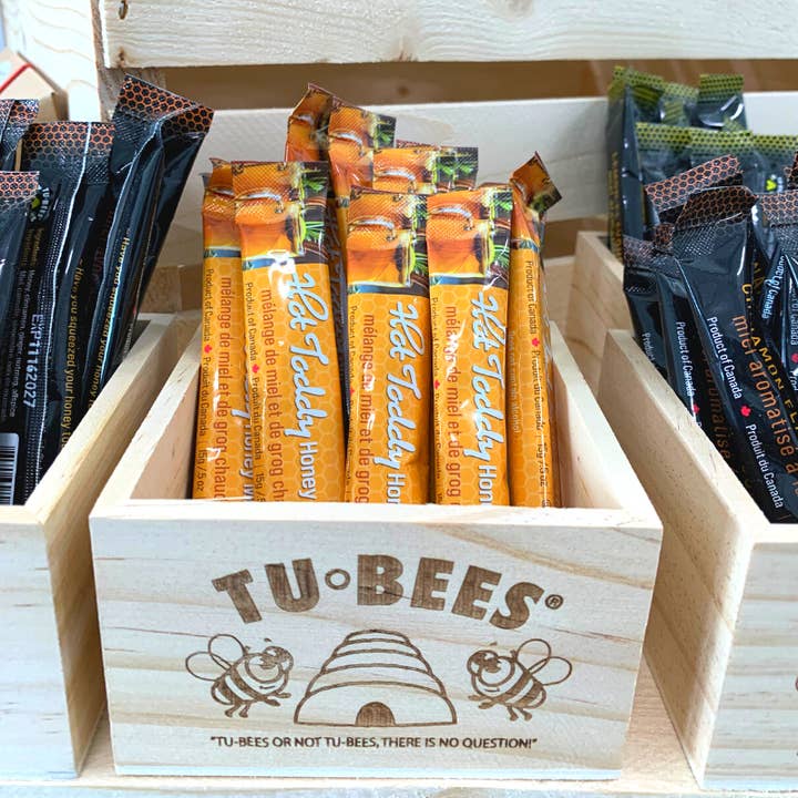 Tu-Bees Honey & Beeswax Candles - Wholesale Honey - Mini Squeeze Honey Pack Starter Display