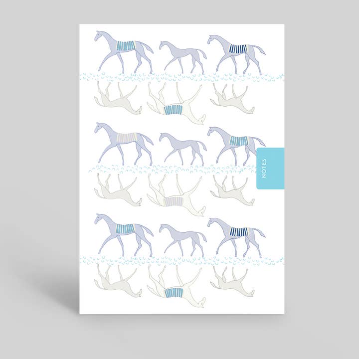 Deckled Edge Ltd - Wholesale Notebook - NOTEBOOK A6: Horse, Mares, Equine, Watercolour,