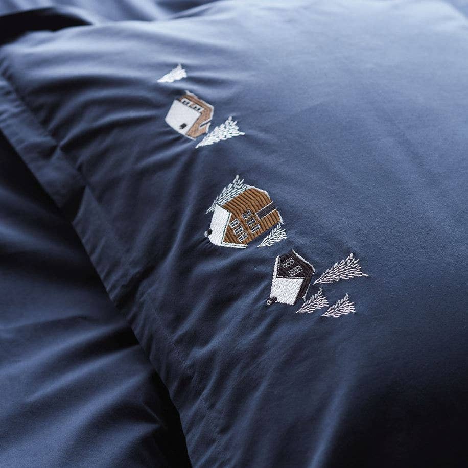 Sylvie Thiriez - Vendita all'ingrosso Copripiumini - Copripiumino blu Au coeur de la vallée2