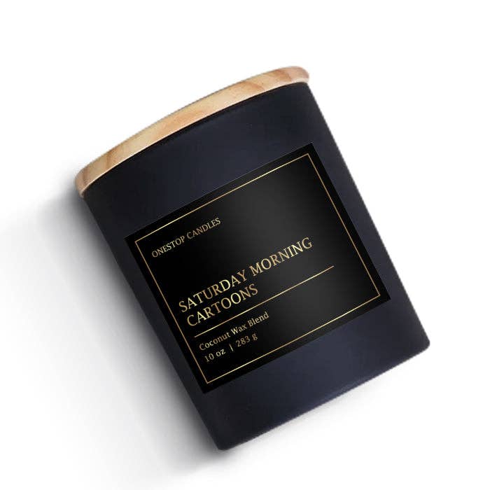 OneStop Candles LLC - Vente Bougie en bocal - Bougie Dessins animés du samedi matin2