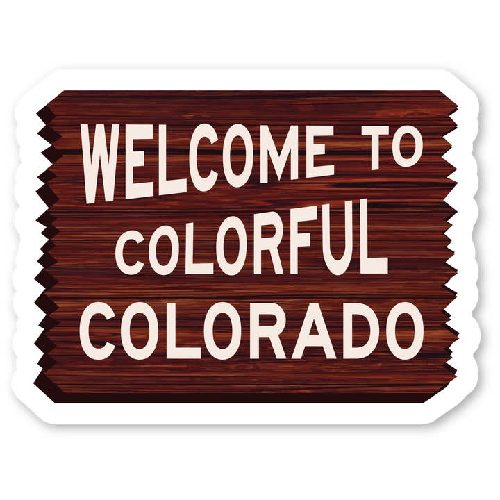 Morris Magnets - Wholesale Decorative Tabletop Object - Desk Ornament - Colorado Welcome Sign
