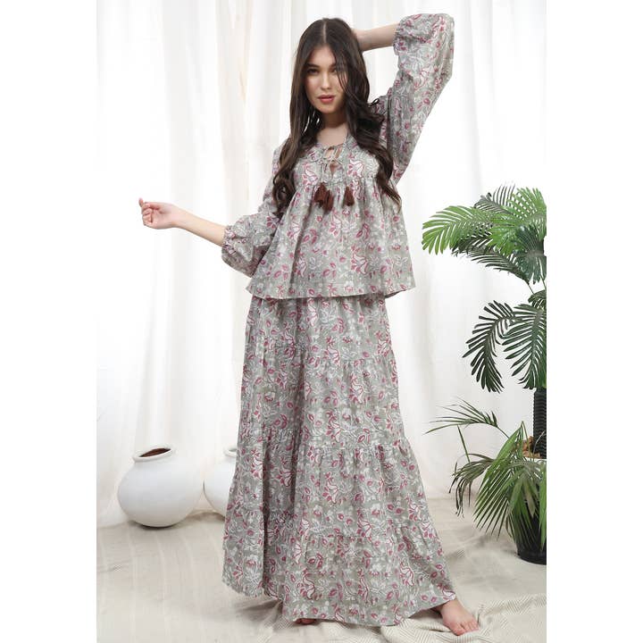 The Fox and The Mermaid - Wholesale Blouse - Women's - Block Printed Vintage Style Indian Top (Karisma)3