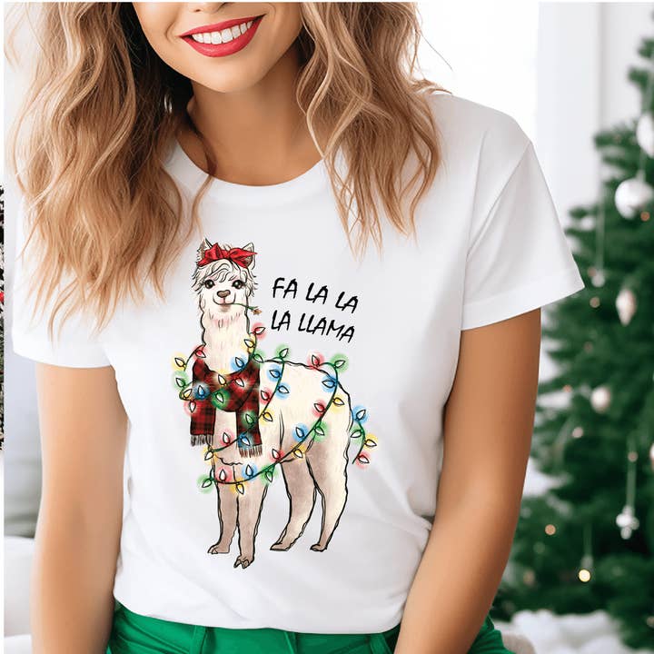 Fa La La LLama DTF Transfer for wholesale by Nashville Design House