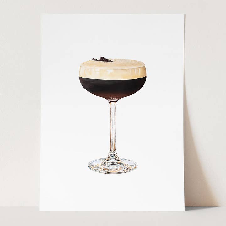 Julia Ockert - Wholesale Art print - Espresso Martini Cocktail Art Print3