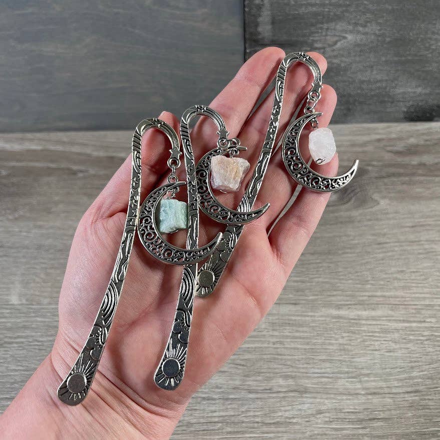 Keystone Crystals - Wholesale Bookmark - Gemstone Moon Bookmarks – Crystal Book Accessories3