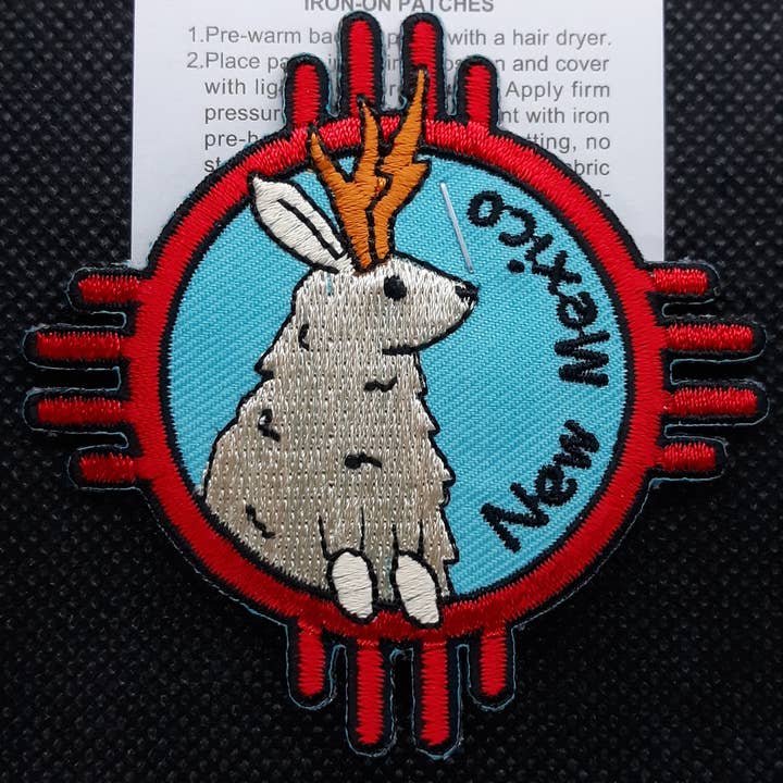 Patch - NM Jackalope for New Mexico for wholesale by Fantastic Souvenirs, Gifts & Collectibles