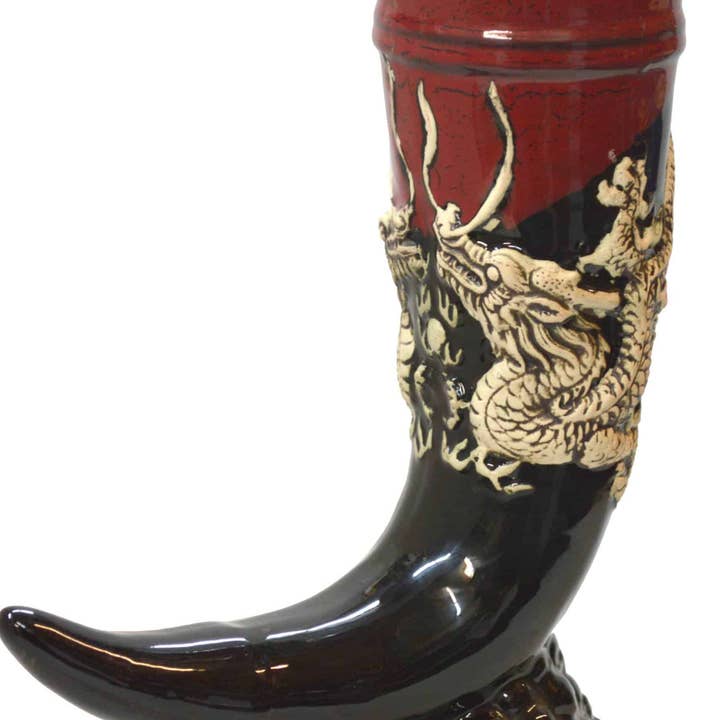 Dragon Horn Stein (made to order) for wholesale by Always Azul Pottery