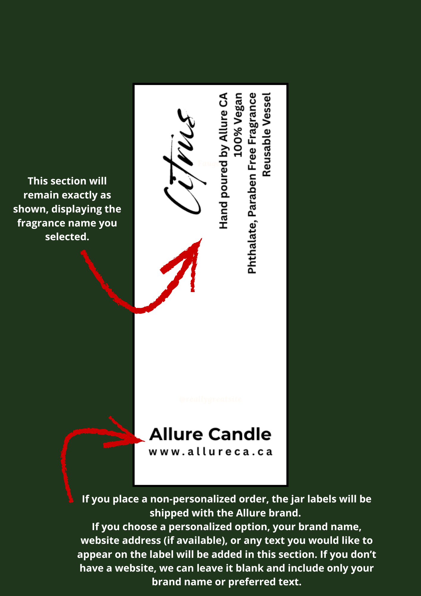 Allure CA - Wholesale Jar/Filled Candle - Personalized Soy Jar Candle | 8 oz Vegan Wax10