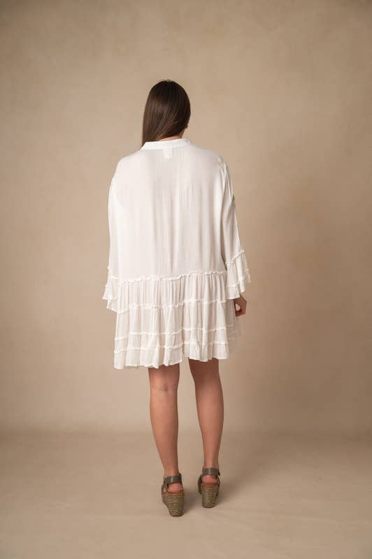 Lula Natura - Wholesale Dress - Women's - AMELIA WHITE DRESS2