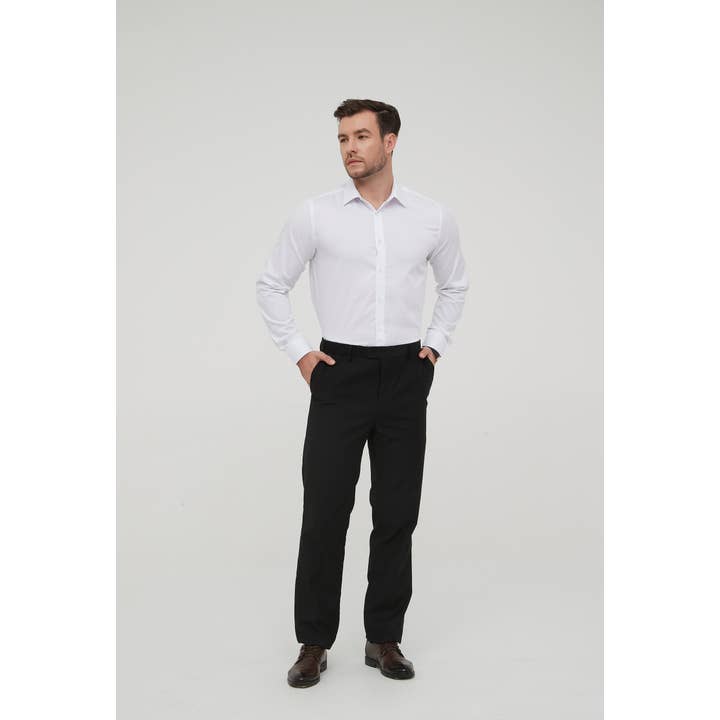 White shirt comfort fit for wholesale by Yves Enzo