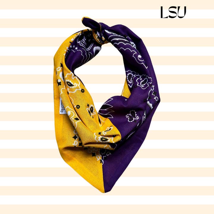 Sugar Cilantro - Wholesale Bandana – Women's - Handmade Custom Colorblocked Gameday Bandana12