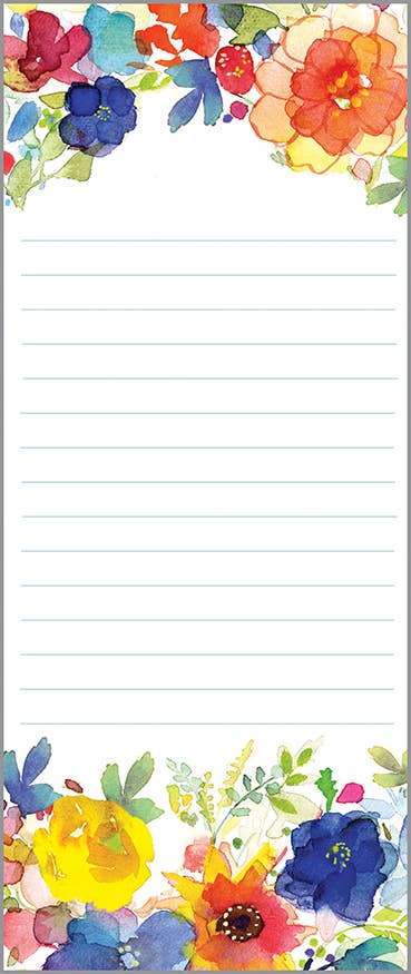 GINA B DESIGNS - Wholesale Notepad - List Pad - All Flowers1