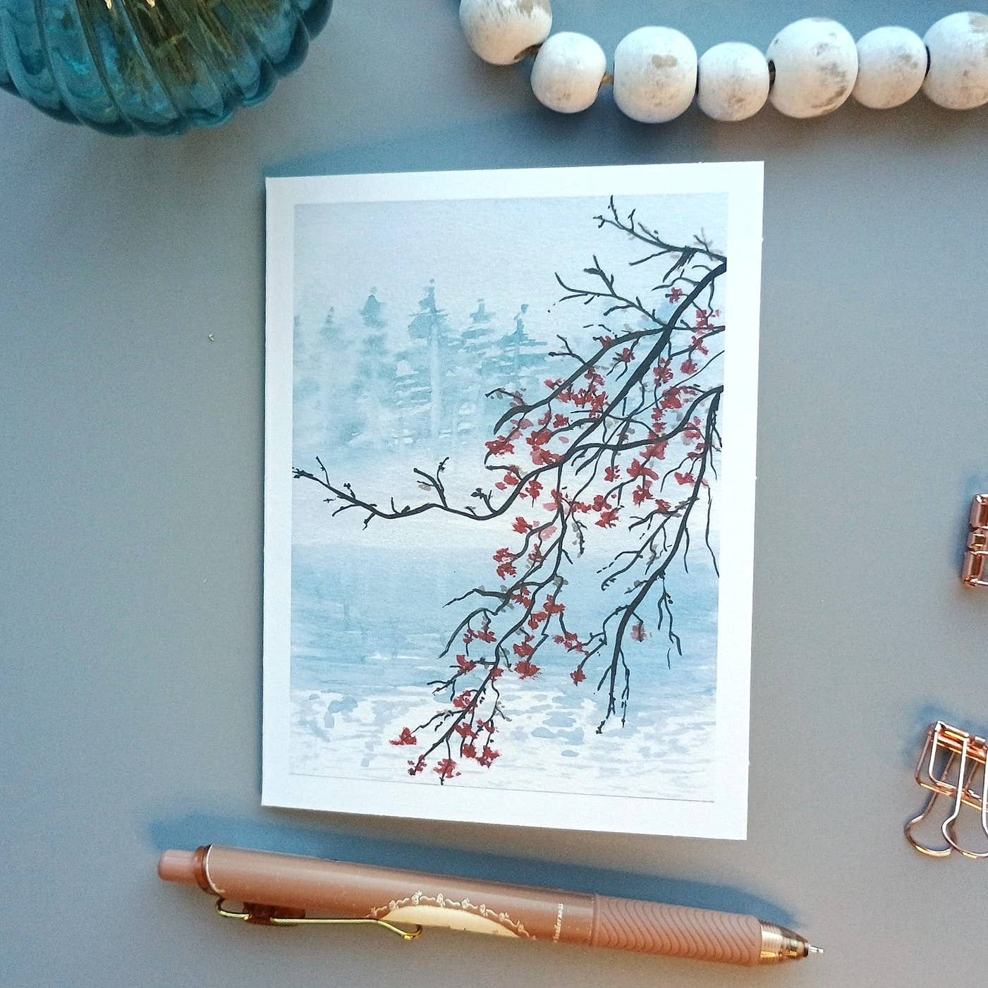 Kathryn Paul Fine Art - Wholesale Stationery/Notecard Set - Floral Watercolor Notecard Set: Art Cards set of 82