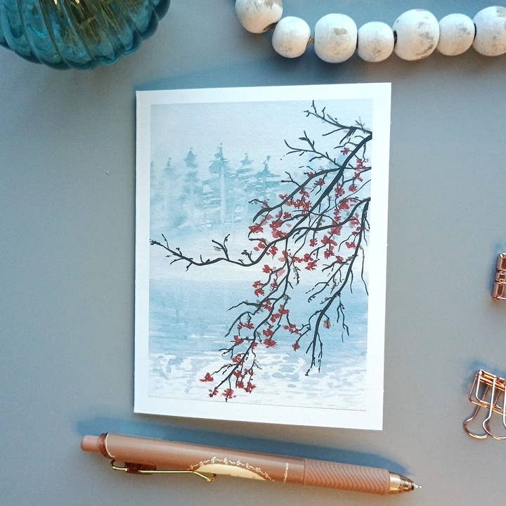 Kathryn Paul Fine Art - Wholesale Stationery/Notecard Set - Floral Watercolor Notecard Set: Art Cards set of 82