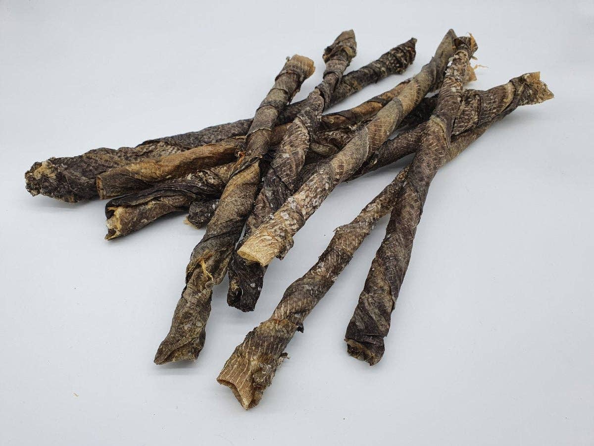 Blue's Colorado - Wholesale Pet Treats - Dog - Icelandic Codfish Skin Rolls - Bulk (Tickled Pet)0