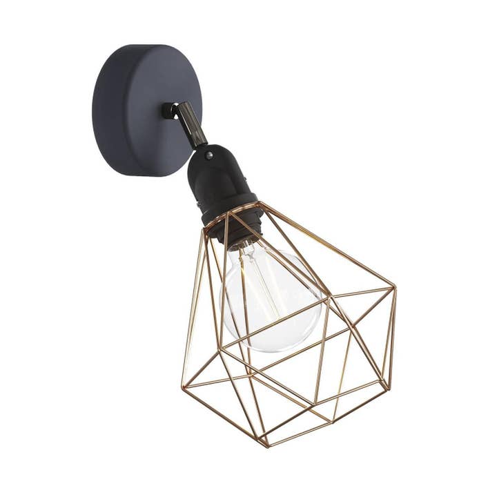 Fermaluce EIVA with adjustable joint, Diamond lampshade and for wholesale by LIGHTINUP S.R.L.