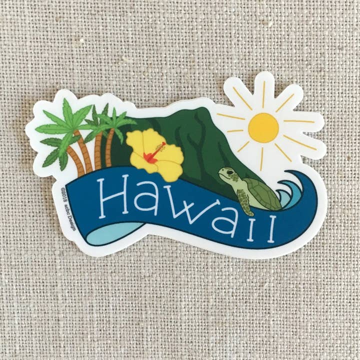Hawaii Vinyl Sticker for wholesale by acbc Design