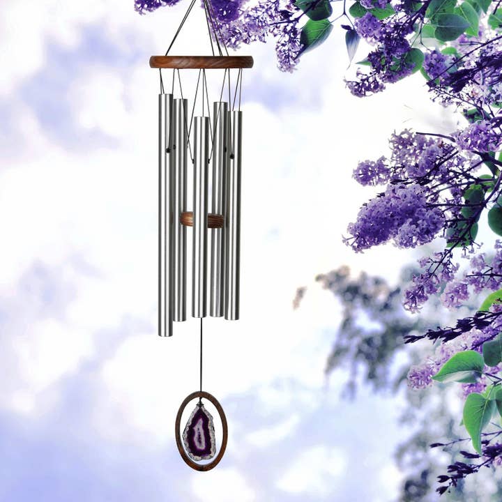 Woodstock Chimes - Wholesale Wind Chime - Woodstock Agate Chime™ - Large, Purple1