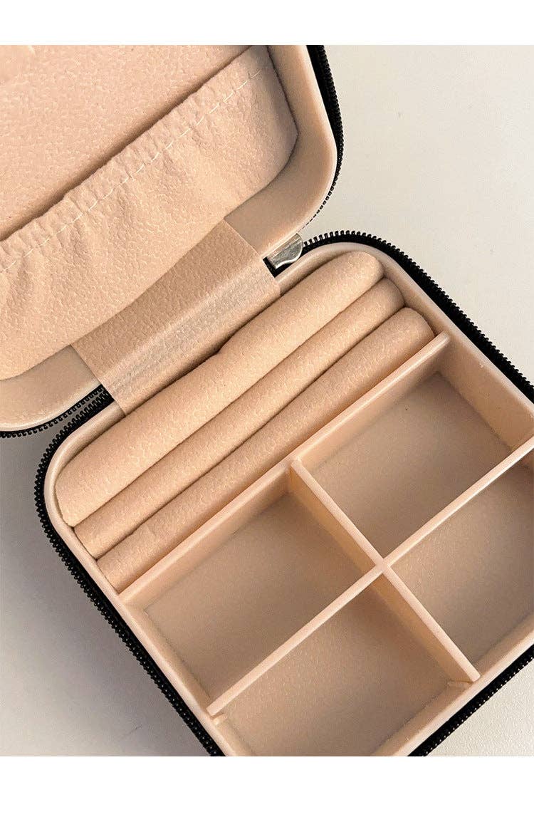 Dipped Shop - Wholesale Jewelry Box/Organizer - Color Block Zipper Closure Jewelry Case DPC2516123