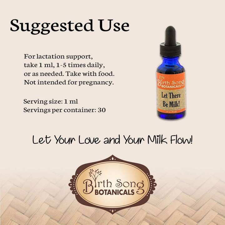Birth Song Botanicals Co. - Wholesale Nursing Tea - Maternity - Let There Be Milk! Organic Herbal Breastfeeding Supplement 1 oz.6