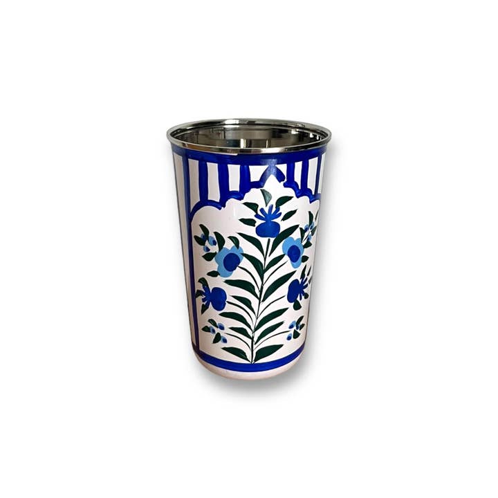 Curiosity Lab - Wholesale Drinking Glass/Cup - Hand-painted food-grade stainless steel tumbler Srinagar Grand13