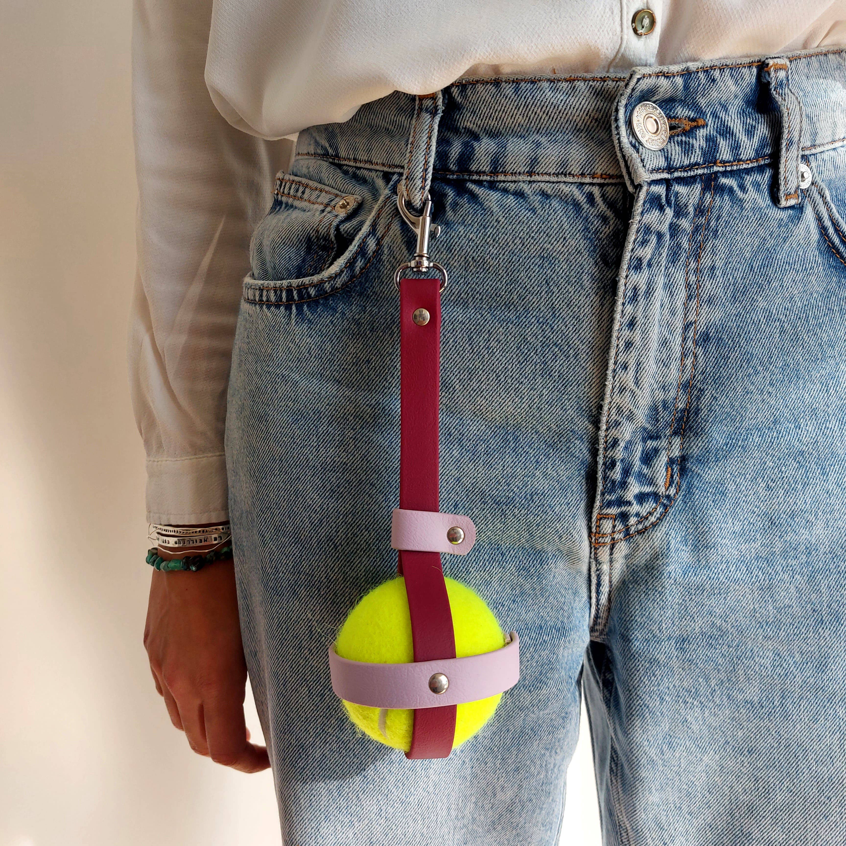 Truffe & Flair - Vendita all'ingrosso Strumento per la toelettatura - Non gatti o cani - Porta palline per cani - Biothane - 32 colori a scelta0