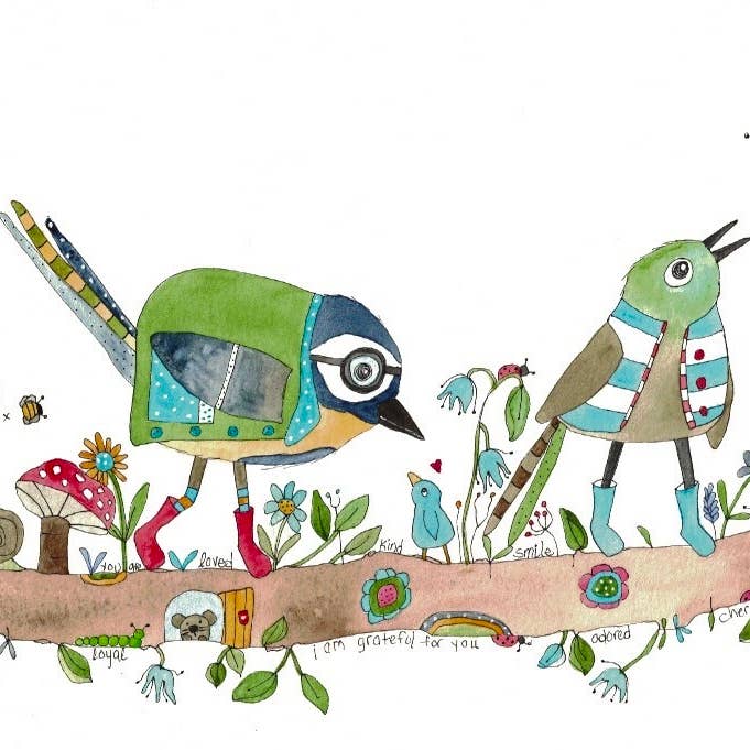 Ich bin dankbar für dich Grußkarte für den Großhandel von Elle Bee Art Studio