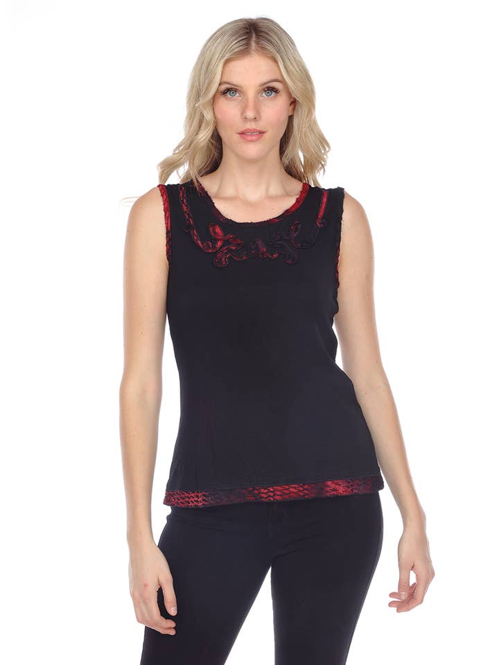 Camiseta sin mangas de diseño para venta al por mayor de The Collection Royal / Royal Handicrafts