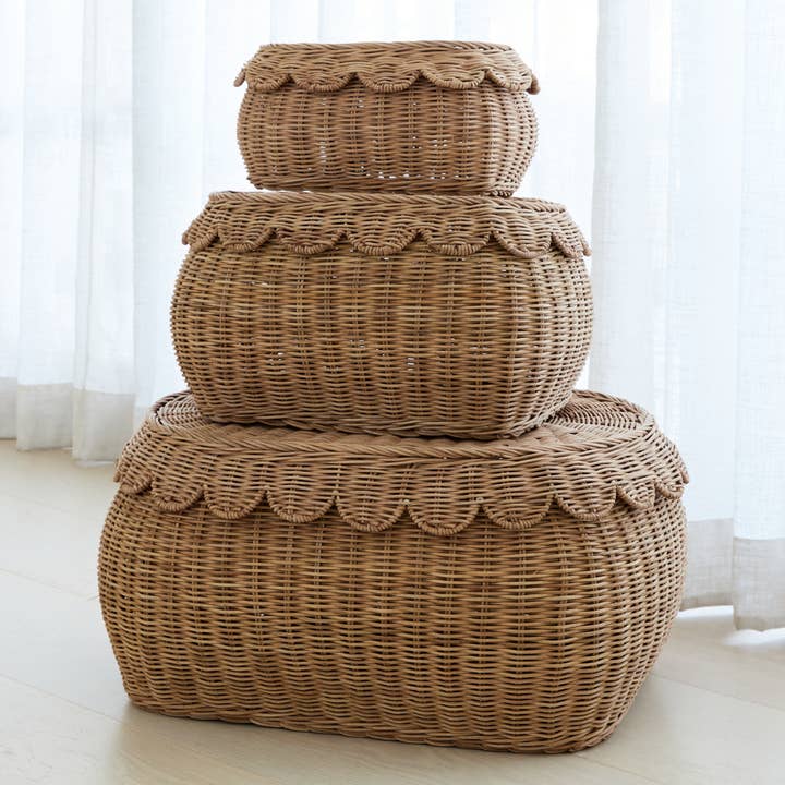 BEBE BASK® - Wholesale Storage Bin - Kids & Baby - FAUNA TRIO RATTAN BASKET SET MOCCA1