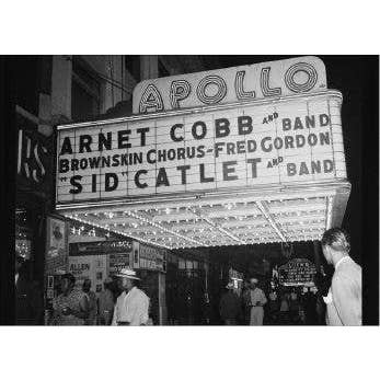 Udsigt over Apollo, Teater Marquee, NY for engroshandel hos Retrospect Greeting Cards