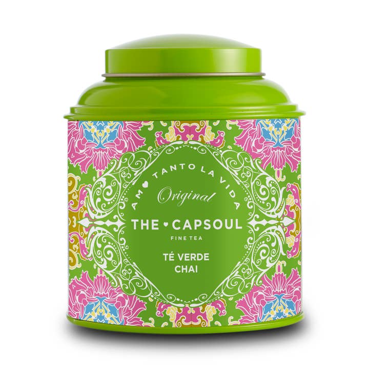 The Capsoul - Wholesale Loose Tea - Green Chai Tea - Loose Leaf Green Tea Tin 100g - The Capsoul0