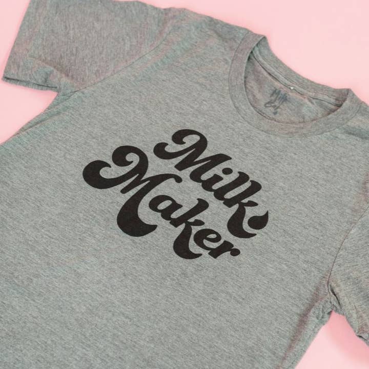 The Little Milk Bar - Wholesale Screen printed t-shirt – Women′s - Milk Maker Tee8
