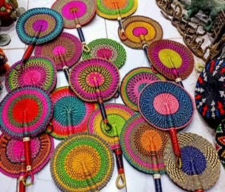 NOMAD BY LIV - Wholesale Wall Accent - Bolga FAN, Handmade5