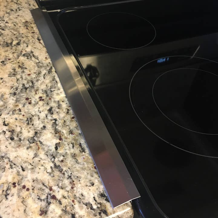 Epic QT - Wholesale Kitchen Tool/Gadget - Grade 304 Brushed Stainless Steel Universal Stove-Countertop Gap Filler T Trim (2-Pack)5