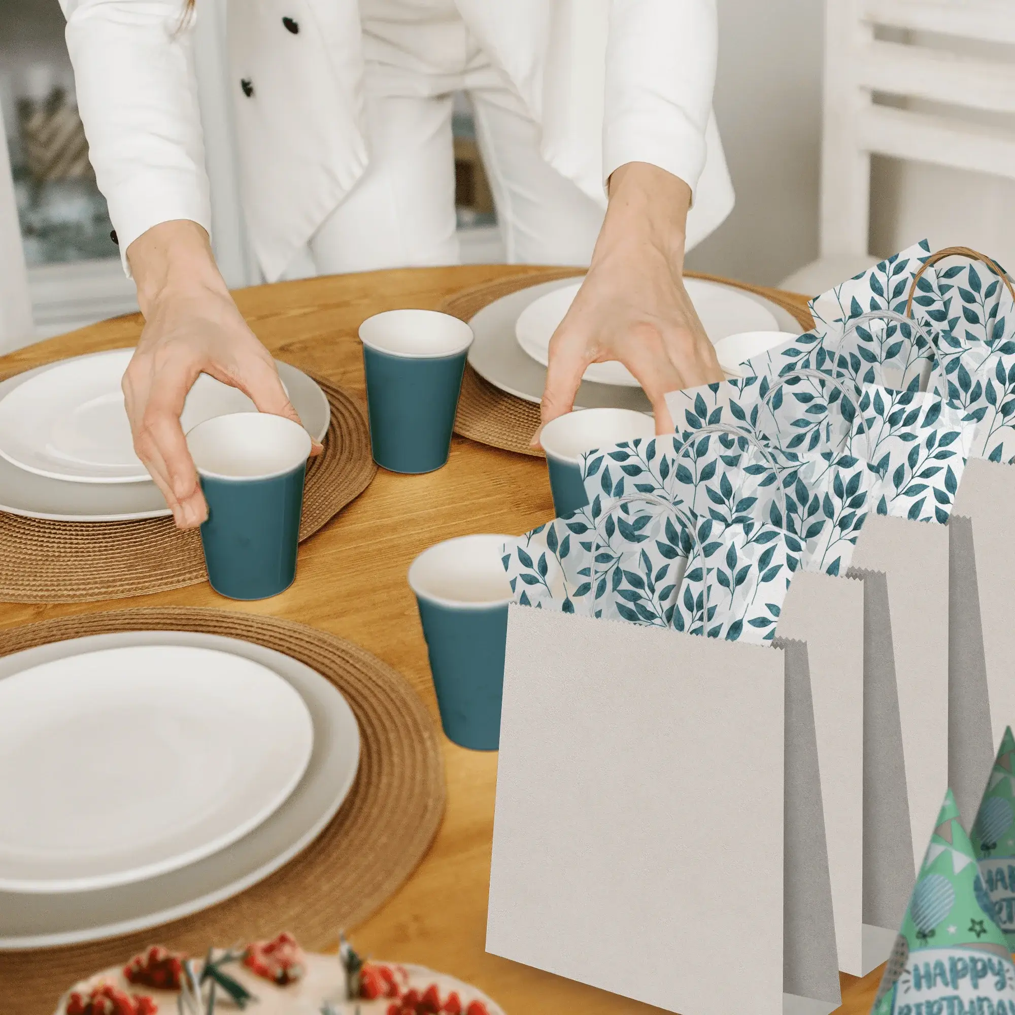 Eleven Fashion – wholesale Tissue paper – Teardrop Leaves Designer Premium Printed Tissue Paper7