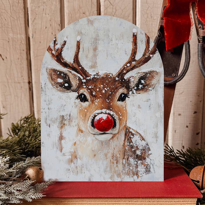 Christmas Arched Wood Sign Shelf Sitter for wholesale by WillowBee Signs & Designs