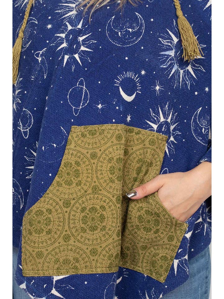 Lakhays Collection Inc. - Wholesale Poncho - Women's - Boho Printed Poncho