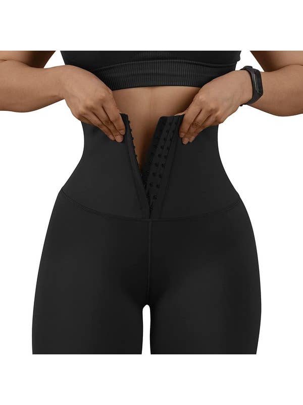 Black Corset Waist Buttery Soft Shorts Body Shaper for wholesale on Faire4