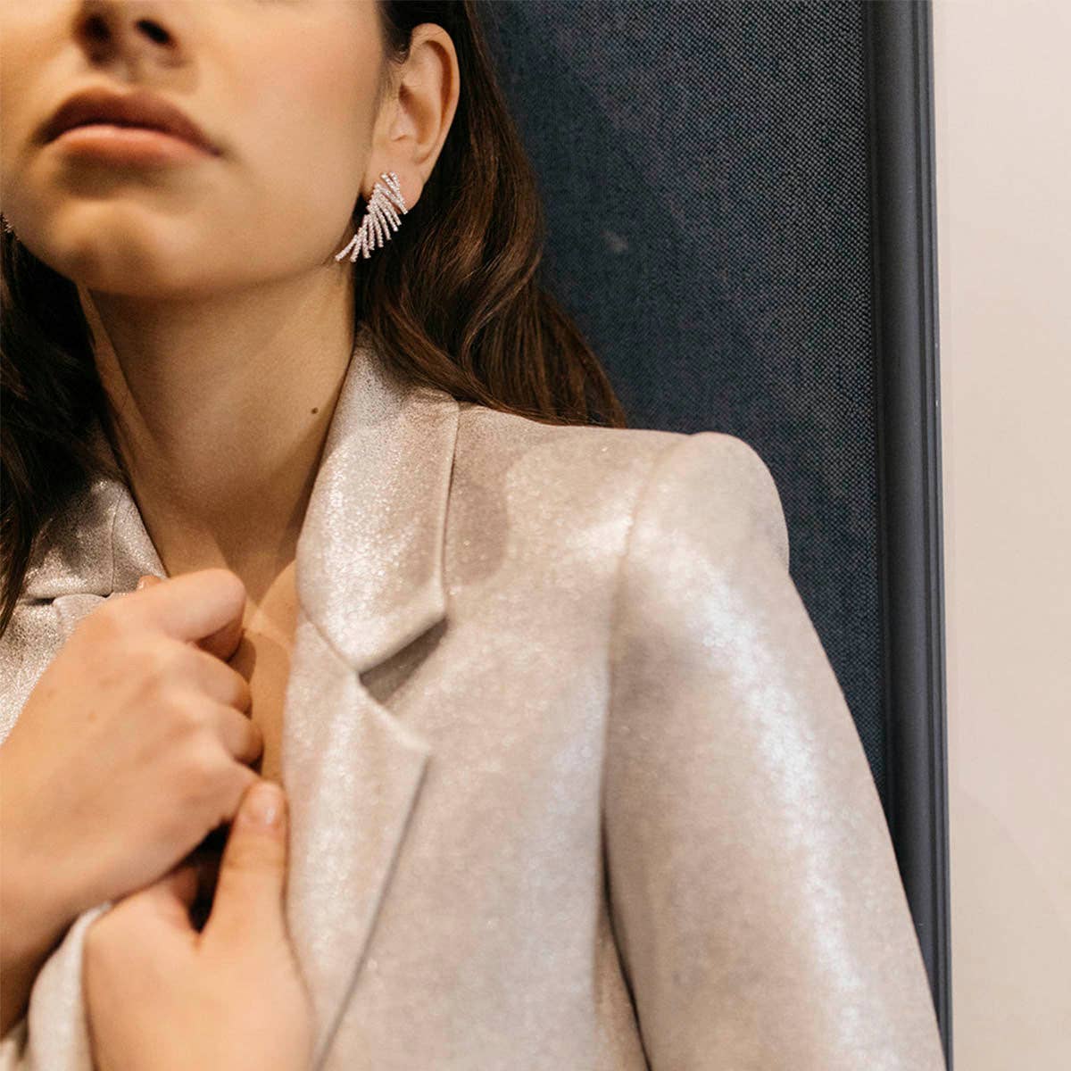 ACUS - Wholesale Hangende/ronde oorbellen - Glamis Zilveren Shine Oorbellen1