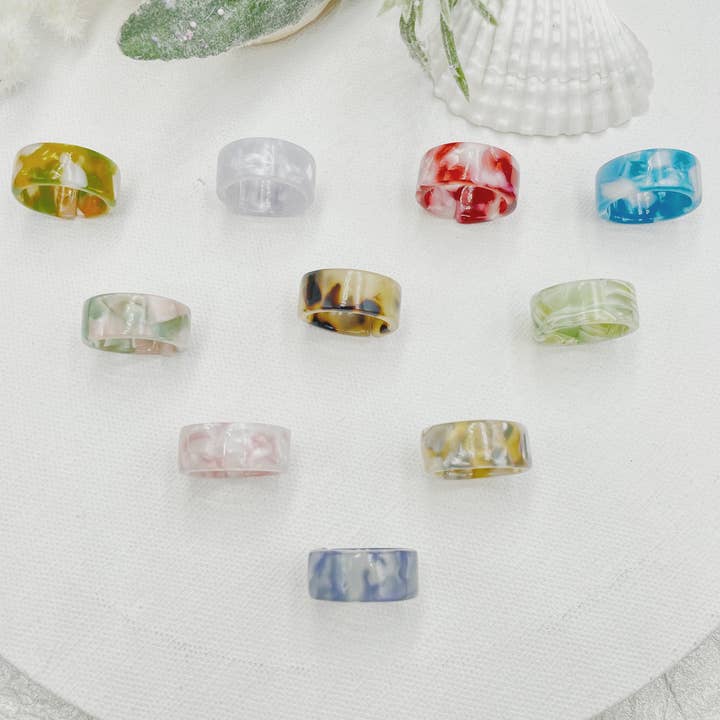 Colorful Funny Resin Ring for wholesale by Cherie by Cherie