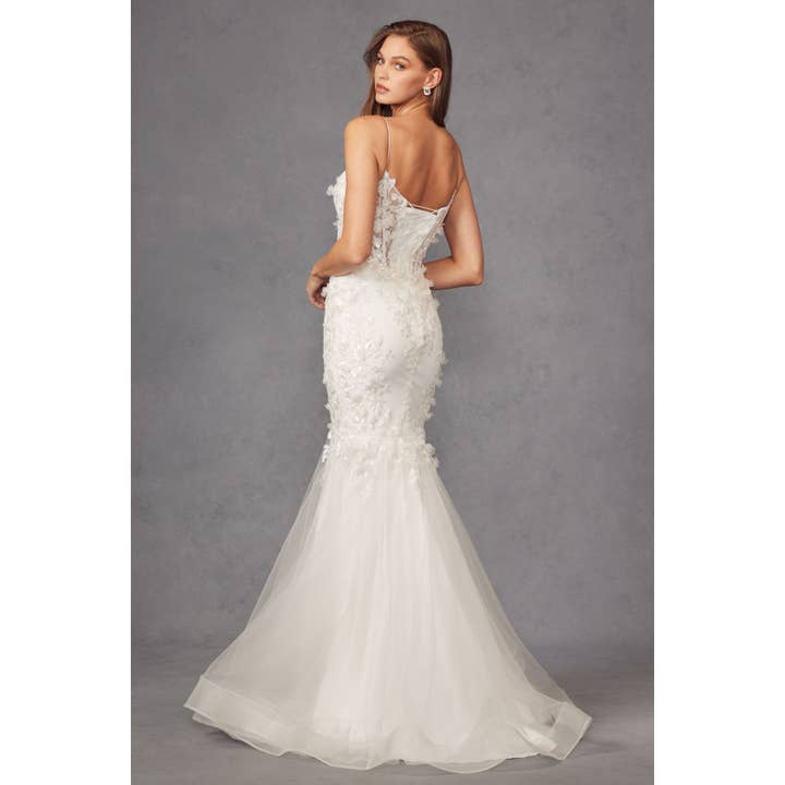 Juliet - Wholesale Gown - Women's - FITTED LACE MERMAID CORSET WEDDING GOWN JT2469KW2