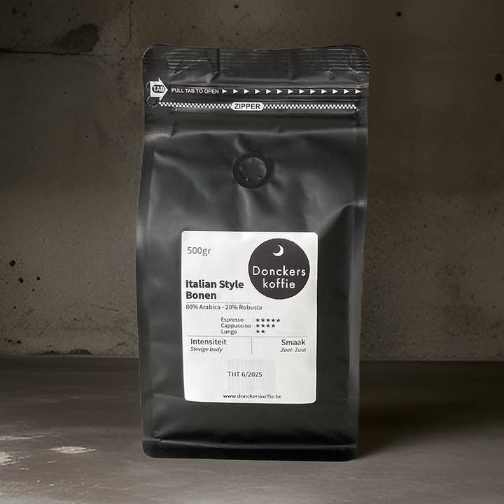 1kg Italian Style coffee beans for wholesale by Donckers Koffie